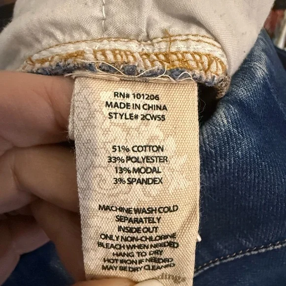 Soft Surroundings Dark Wash Blue Pull-On Jeggings - Picture 4 of 5